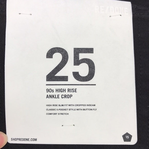 Re/Done 90s High Rise Ankle Crop - Picture 7 of 8